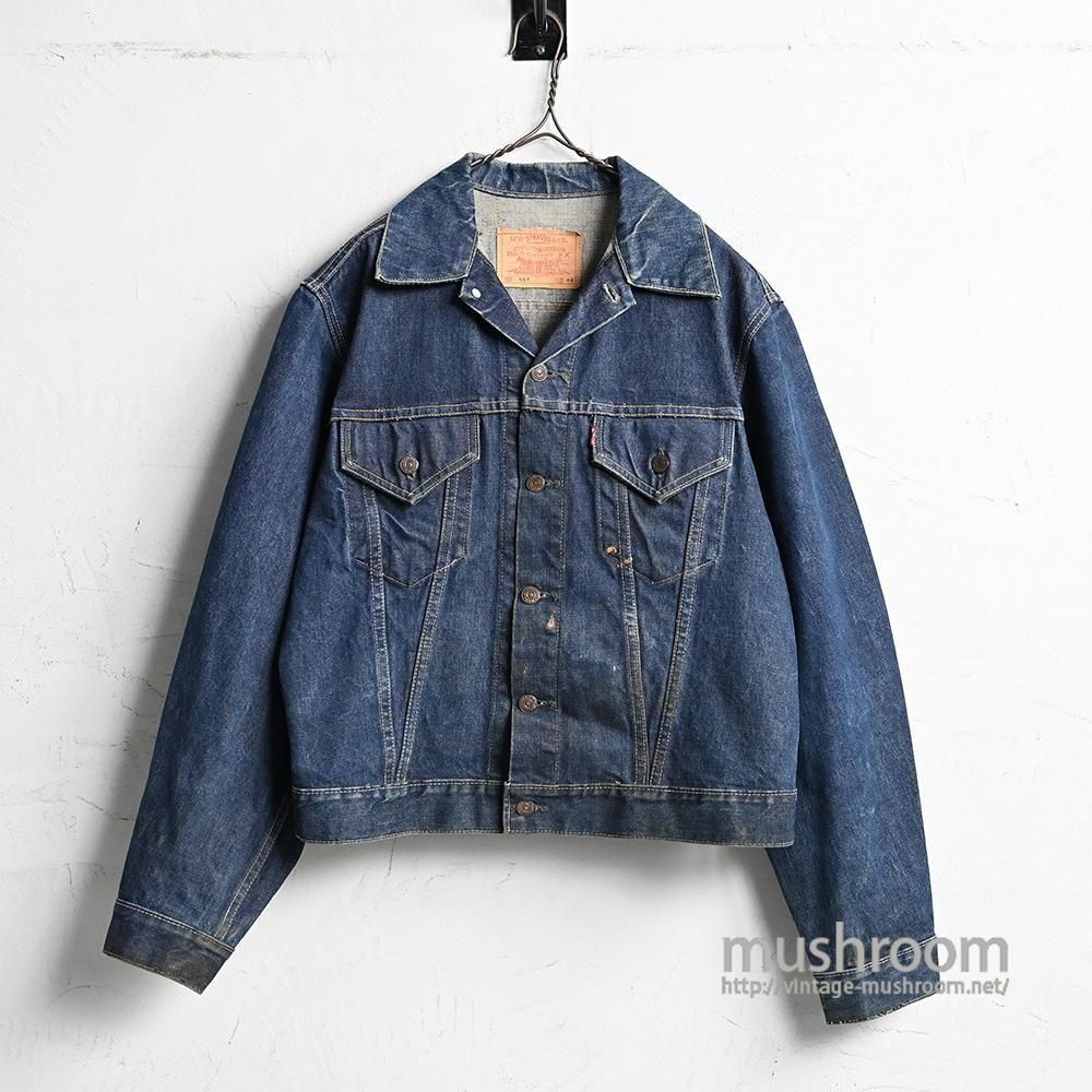 LEVI'S 557 DENIM JACKET（1960'S/DARK COLOR & GOOD CONDITION/SZ 44