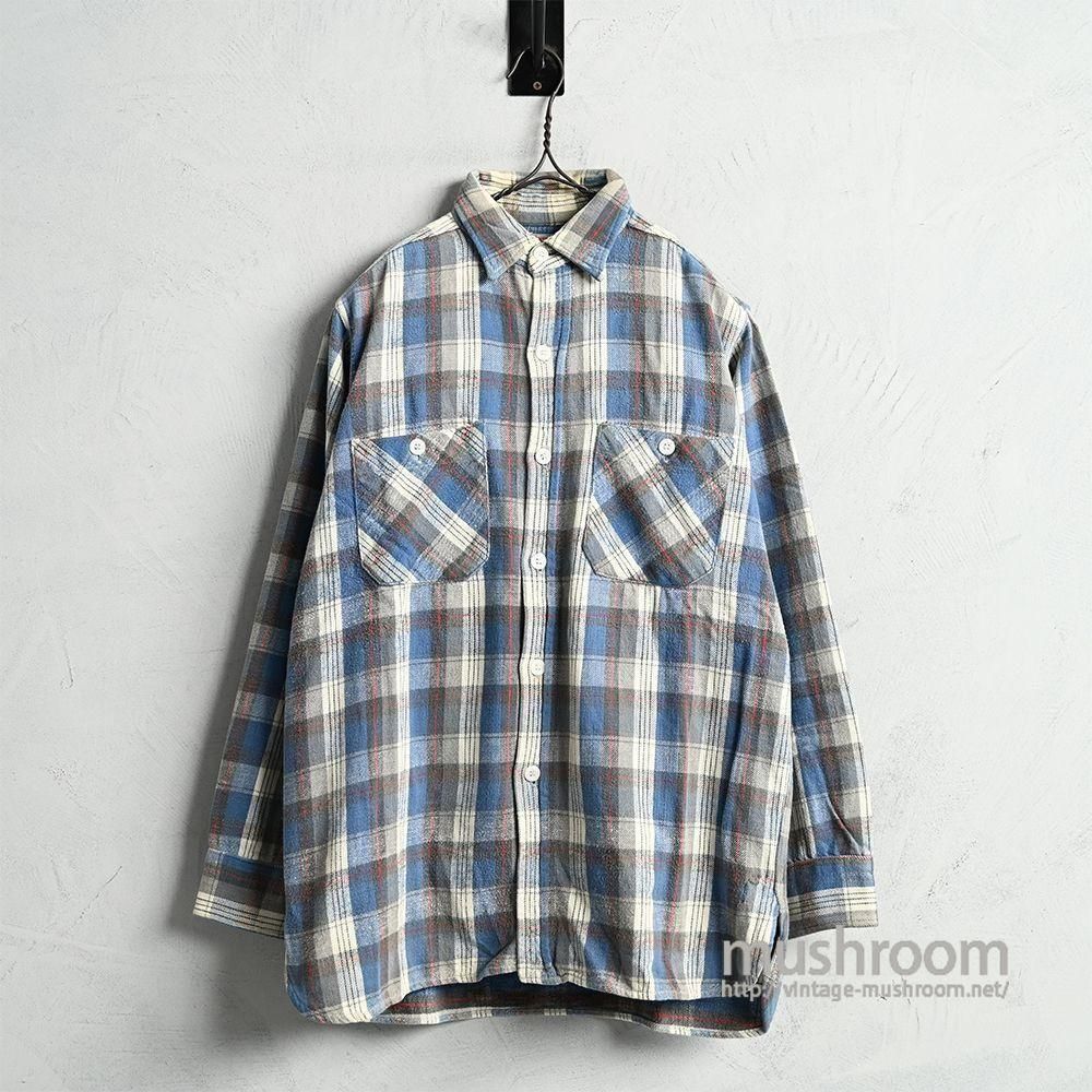 WINTER KING PLAID FLANNEL SHIRT1950'S-60'S/GOOD CONDITION