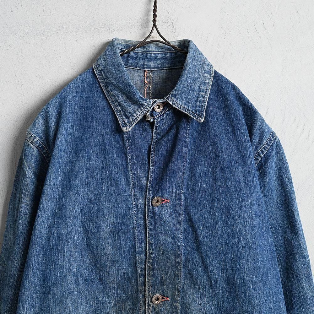 WW2 UNKNOWN 2-POCKET DENIM COVERALL - 古着屋 ｜ mushroom