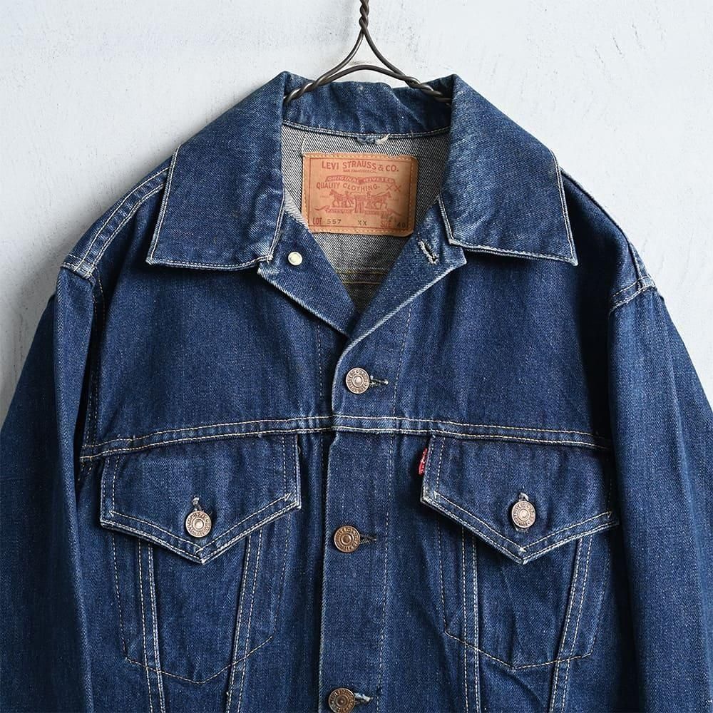 LEVI'S 557XX DENIM JACKET（1960'S/GOOD CONDITION & DARK COLOR/SZ