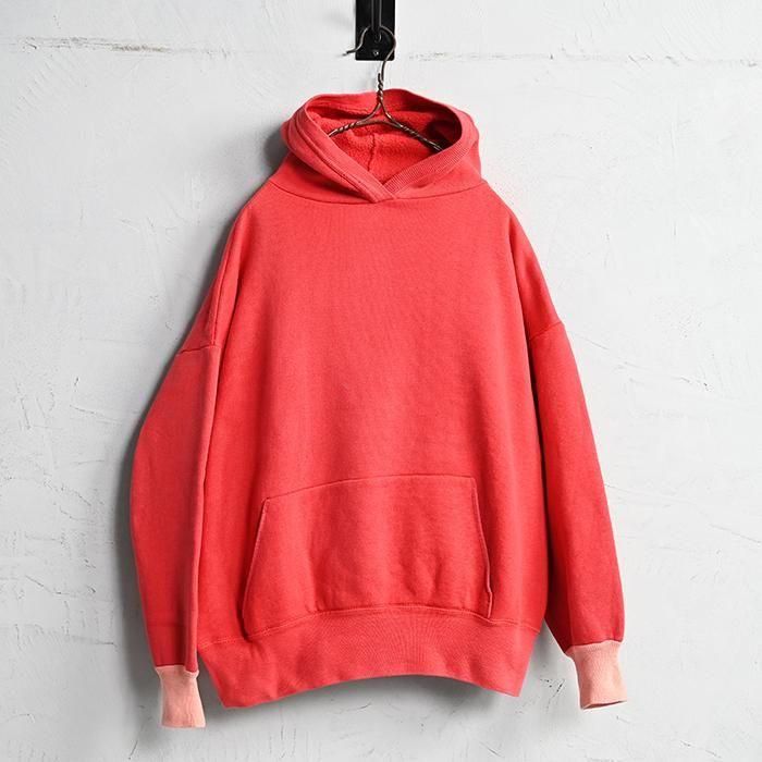 OLD TWO-TONE S/F SWEAT HOODY1950'S/GOOD CONDITION/BIG SIZE