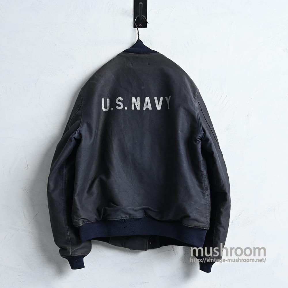 WW2 U.S.NAVY BLUE DECK JACKET（SZ44 /VERY GOOD CONDITION） - 古着
