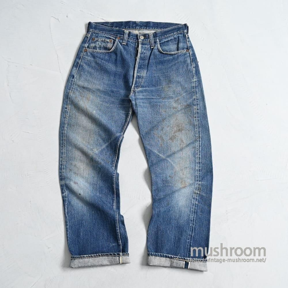 LEVI'S 501XX JEANS with LEATHER PATCH'47 MODEL/GOOD INDIGO