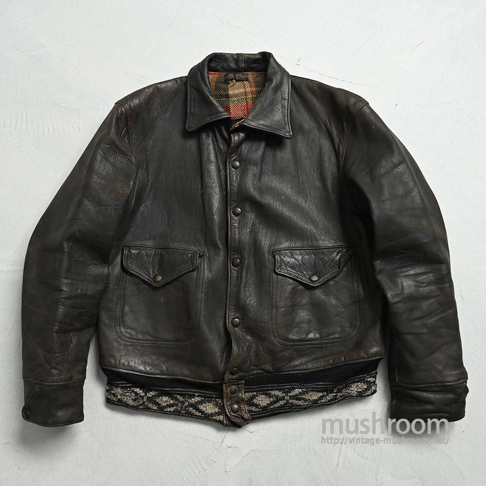 OLD HORSEHIDE  WOOL REVERSIBLE A-1 Styled SPORTS JACKET1930'S/GOOD AGING
