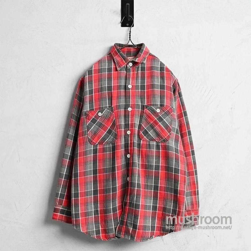 BIG MAC L/S PLAID FLANNEL SHIRT1960'S/GOOD CONDITION/MEDIUM