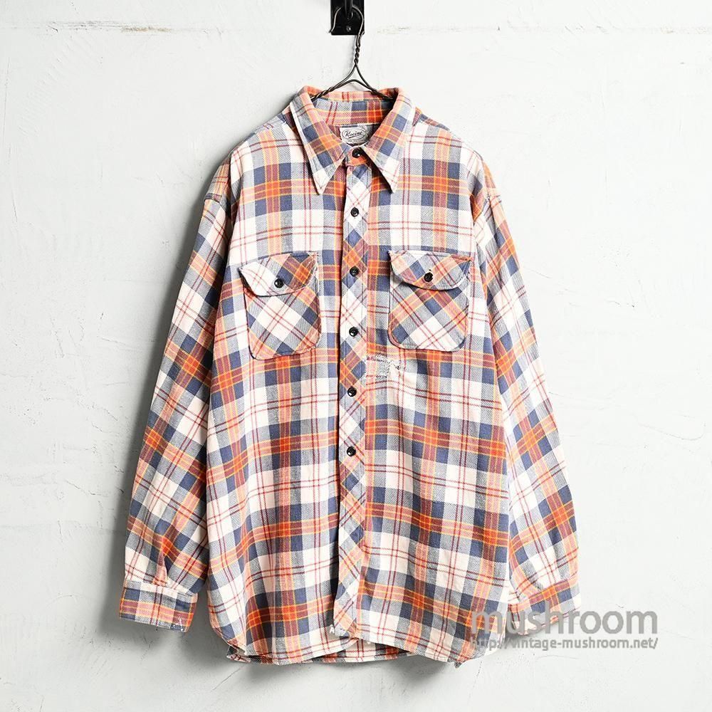 Racine PLAID FLANNEL SHIRTAround 1950'S/BIG SIZE