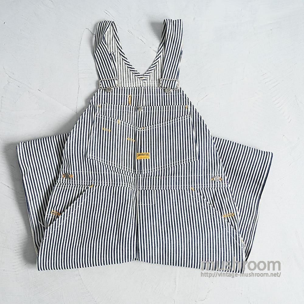 CAN'T BUST'EM STRIPED OVERALL1950'S/DEADSTOCK/W34L29