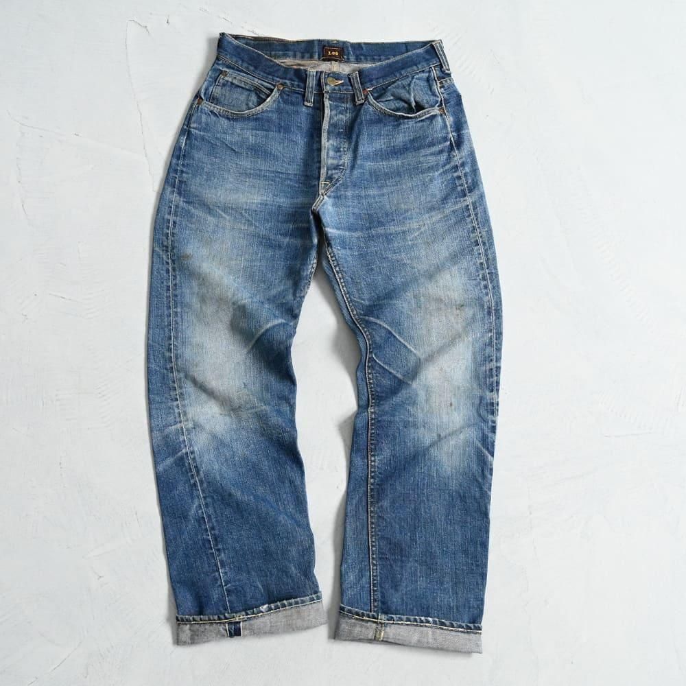 Lee 101B RIDERS JEANS with SELVEDGE��1950'S/GOOD INDIGO/AMAZING HIGE��