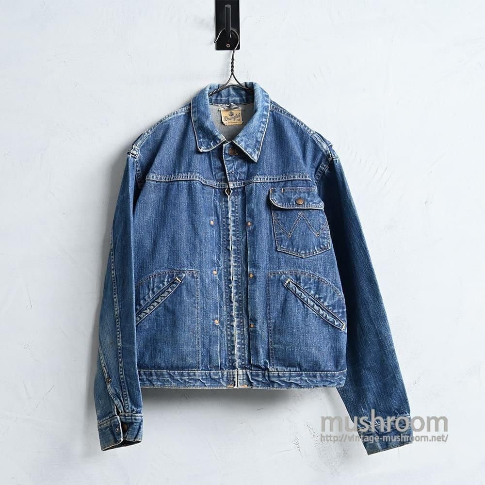 WRANGLER 11MJZ DENIM JACKET��1960'S/GOOD CONDITION/SZ 42��