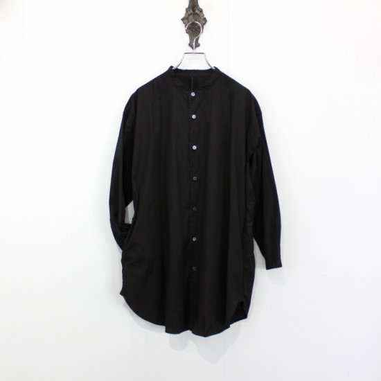 Masnou design  バンドカラーシャツ　[black]