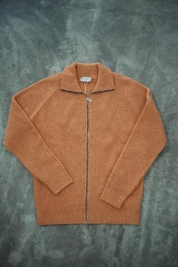 John smedley recycle cashmere Drivers knit ORANGE