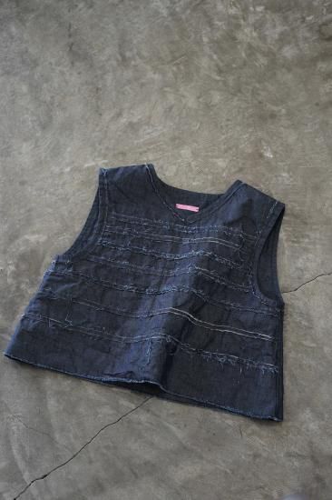 r ein  SHORT VEST  [ indigo ]