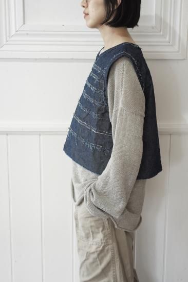 r ein  SHORT VEST  [ indigo ]