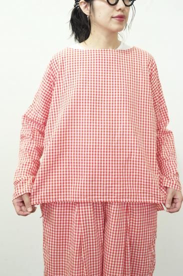 <img class='new_mark_img1' src='https://img.shop-pro.jp/img/new/icons14.gif' style='border:none;display:inline;margin:0px;padding:0px;width:auto;' />r ein  L/S tops  [ gingham red ]