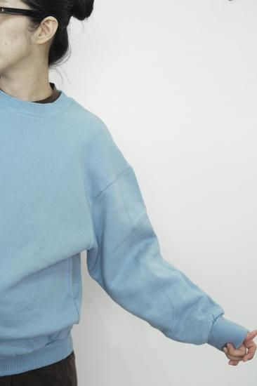 <img class='new_mark_img1' src='https://img.shop-pro.jp/img/new/icons14.gif' style='border:none;display:inline;margin:0px;padding:0px;width:auto;' />MEYAME  SWITCHING PATTERN SWEAT [ sky ]