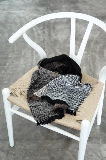 ゴーシュ ベビーアルパカウールストール [ブラック] - DeSoto