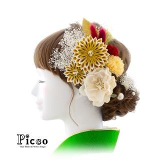 アートフラワー 造花 の髪飾り 花冠 Picco ピッコ