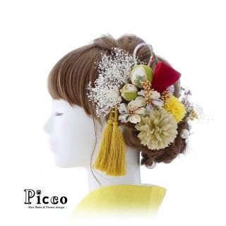 アートフラワー 造花 の髪飾り 花冠 Picco ピッコ