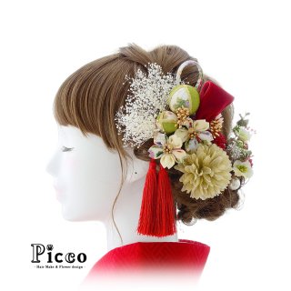 アートフラワー 造花 の髪飾り 花冠 Picco ピッコ