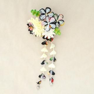 m...様髪飾りオーダーページ 大阪府 S.I さま のオーダーメイド髪飾り（成人式用） - 和装髪