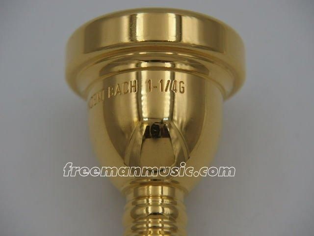 バック 1-1/4G GP バストロンボーン用マウスピース - FREEMAN 金