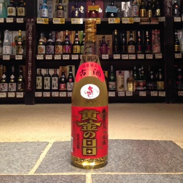 黄金の日日25度古酒1800ml純金箔入り - 古酒家通販店