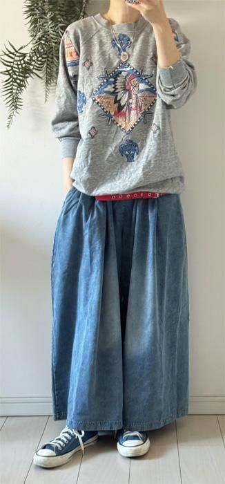 Amazon | [トナリ] レディース キュロットパンツ 七分丈 デニム