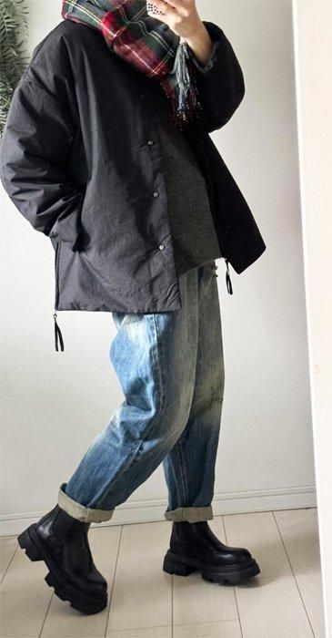 サイドのZIPが可愛いショートコート - NANATONE