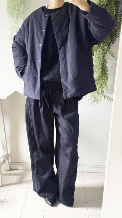 サイドのZIPが可愛いショートコート - NANATONE