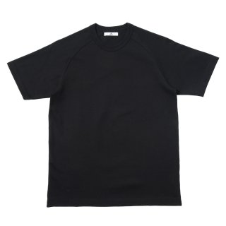 B Basic Tee-30/2度詰天竺ラグランTシャツ-黒【日本製】