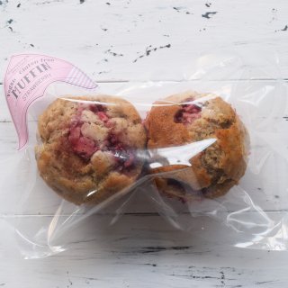 【冷凍】朝食用マフィン　いちご 2個セット　ヴィーガン＆グルテンフリーの商品画像