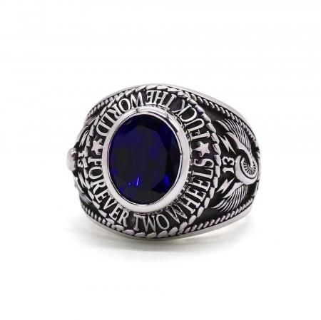 <img class='new_mark_img1' src='https://img.shop-pro.jp/img/new/icons15.gif' style='border:none;display:inline;margin:0px;padding:0px;width:auto;' />Es/F.T.W College Ring w/Blue Stone