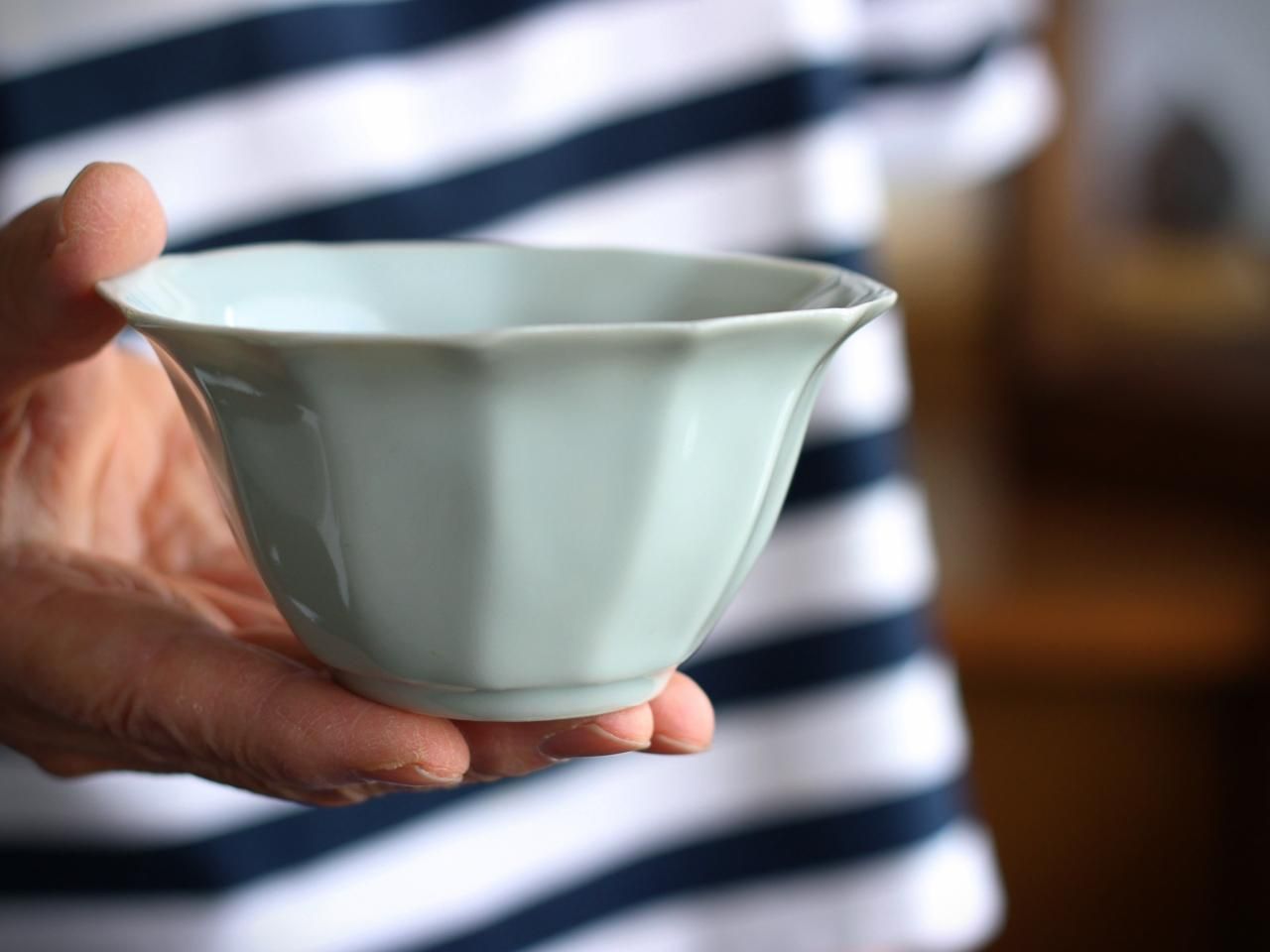 渡辺キエ 青白磁小鉢＜しのぎ＞ - くらしの器 田園調布いちょう