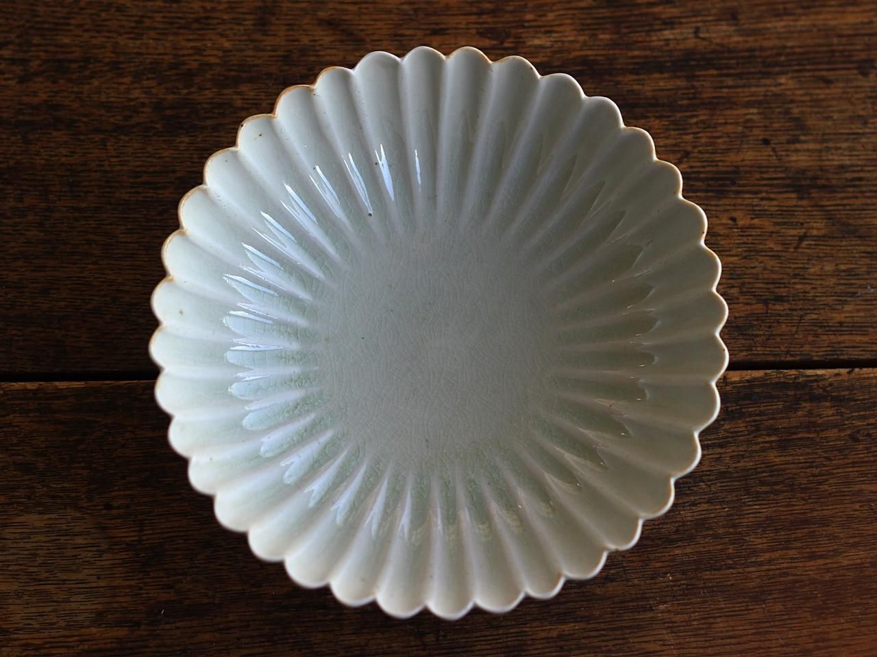 村田森さんの白磁輪花鉢2点 村田森さんの白磁輪花鉢2点 村田森さんの白磁輪花鉢2点