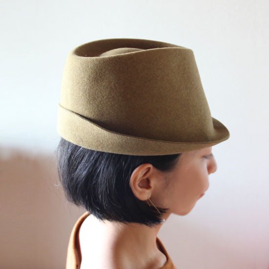 mature ha./free hat back stitch（mocha） - HELLO, FINE DAY