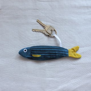 DON FISHER/魚のキーリング（マリンブルーのニシン）