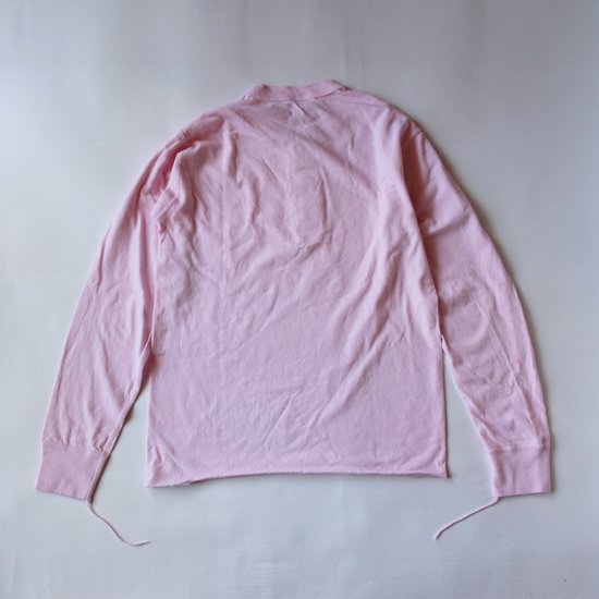 Healthknit/ヘンリーネック 長袖Ｔシャツ 906L（pink） - HELLO, FINE