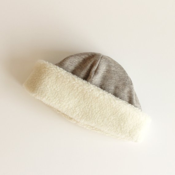 mature ha./hood cap organic cotton（yak natural×white） - HELLO, FINE DAY! |  ハローファインデー