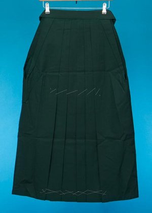 HA88-6女子袴レンタル(身長151-155cmブーツの場合は身長160cm）濃い緑 グリーン無地
