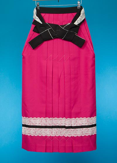 HA100-25トール女袴レンタル(身長168-173普通巾）ピンク白レース [Xmiss]キスミス