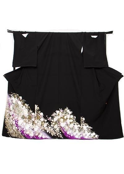 TK280◇超トール◇超ワイド黒留袖レンタル(裄75-77身長165-177