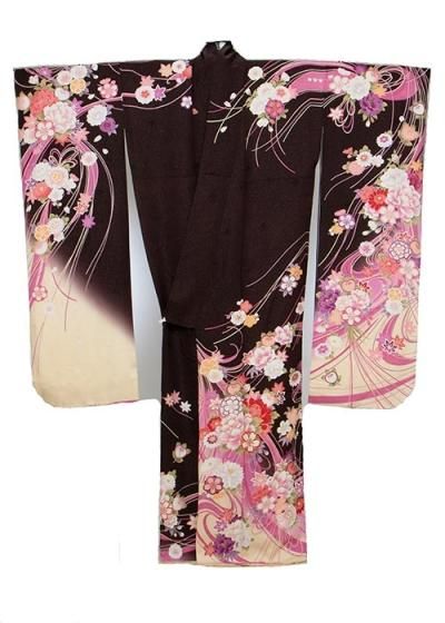 大きいサイズ】振袖 身長161-176cm 紫 pu-011 （振袖 レンタル