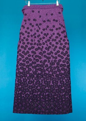 HA100-8トール女袴レンタル(身長168-173普通巾) 紫 小花友禅 ブランド