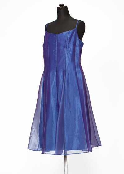 HD15-6 ゲストド レスレンタル 15号2L   パープリッシュブルー(紫がかった青) キャミドレス  ウエスト80cm