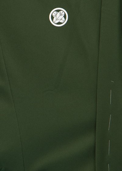 MP82-8トール紋付レンタル 裄82(身長185-198胴回り77-107) 日本製　濃い緑 モスグリーン