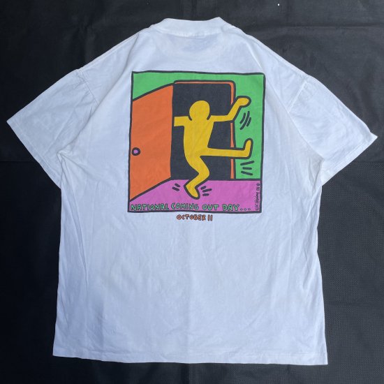 90s vintage shirt Keith Haring キースへリングメンズ