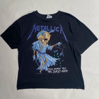80s VINTAGE METALLICA PUSHEAD T-SHIRT<BR>ヴィンテージ　メタリカパス　ヘッド　Tシャツ