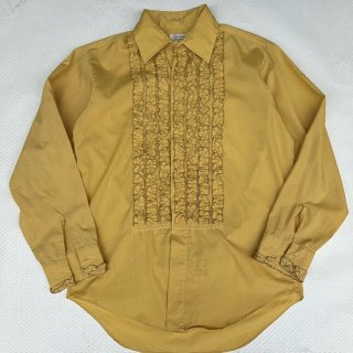 1970s ヴィンテージ フリルシャツ イエロー<BR>70s VINTAGE FRILLED SHIRT YELLOW