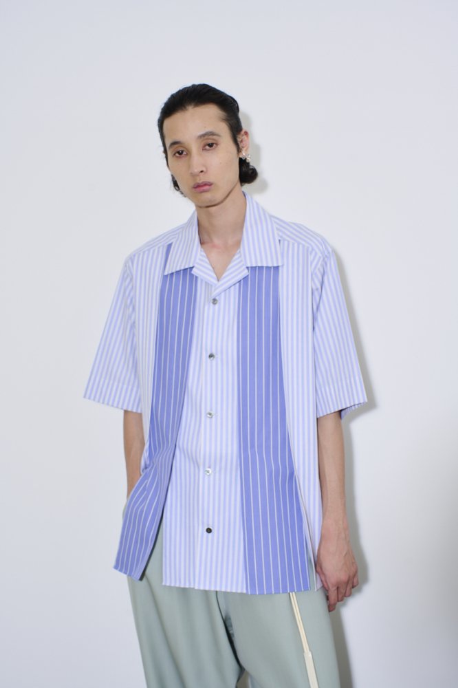 UJOH / ウジョー Panel Slit Open Collar Half Sleeve Shirt -  国内厳選ブランド・インポートブランド限定品通販｜Good LIFE STORE