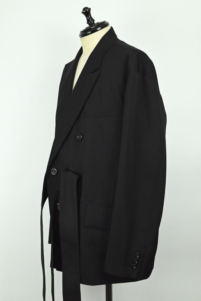 ジャケット・アウター UJOH 6BW RIB COLLAR BELT JACKET UJOH 6BW RIB COLLAR BELT JACKET